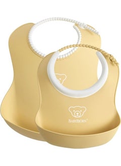 invalid brand Soft Plastic Bib Set - Powder Yellow  - Image 1