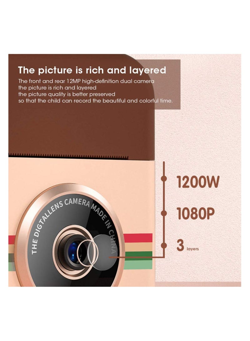 ciciglow Instant Print Camera for Kids,12MP 4000x3000PX Digital Camera for Girls,2.4 inch Screen Toddler Camera Kids Selfie Video Camera - Image 5