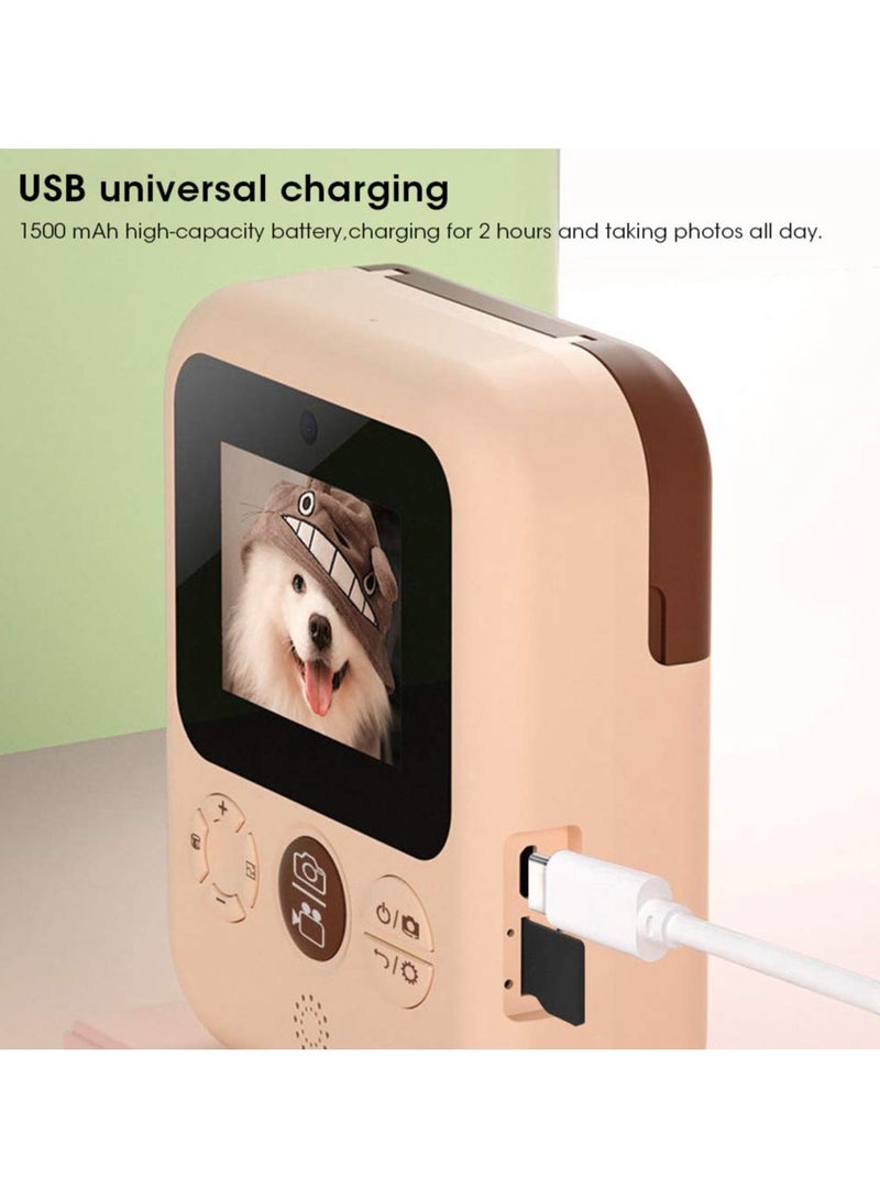 ciciglow Instant Print Camera for Kids,12MP 4000x3000PX Digital Camera for Girls,2.4 inch Screen Toddler Camera Kids Selfie Video Camera - Image 2