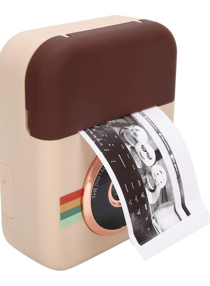 ciciglow Instant Print Camera for Kids,12MP 4000x3000PX Digital Camera for Girls,2.4 inch Screen Toddler Camera Kids Selfie Video Camera - Image 1