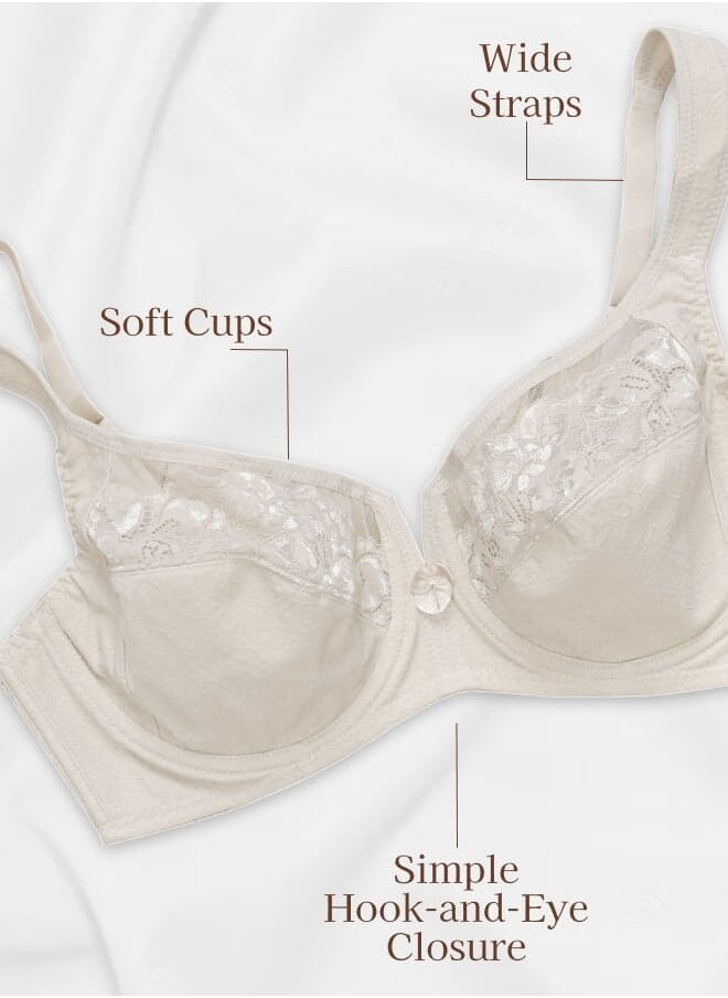Every Woman Knows Bust Lifting Wireless Bra with Wide Adjustable Straps and No Underwire 36-48 DEF  - Image 3