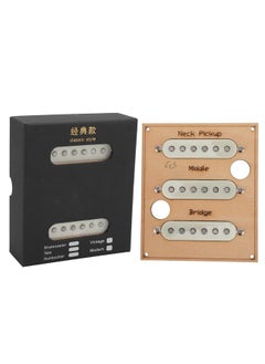 Single Coil Pickup Set Neck Middle Bridge Pickups Alnico 5 Magnet Pickups for Strat Style Electric Guitar 52mm Spacing