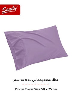 Sandy Sandy Premium Hotel Quality Flat Sheet and Pillow Case, Bed Sheet 2 Pieces Set, Soft & Breathable and Cooling, Extra Twin Size 243 x 167 cm, Lilac  - Image 4