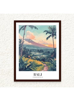 Art Decor Art Decor Framed Fine Art Portrait Print of Bali Travel Indonesia Landscape Tropical Island Scenic Nature Wall Décor for Home Living Room Bedroom Office Hotels  - Image 1