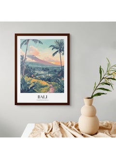 Art Decor Art Decor Framed Fine Art Portrait Print of Bali Travel Indonesia Landscape Tropical Island Scenic Nature Wall Décor for Home Living Room Bedroom Office Hotels  - Image 3