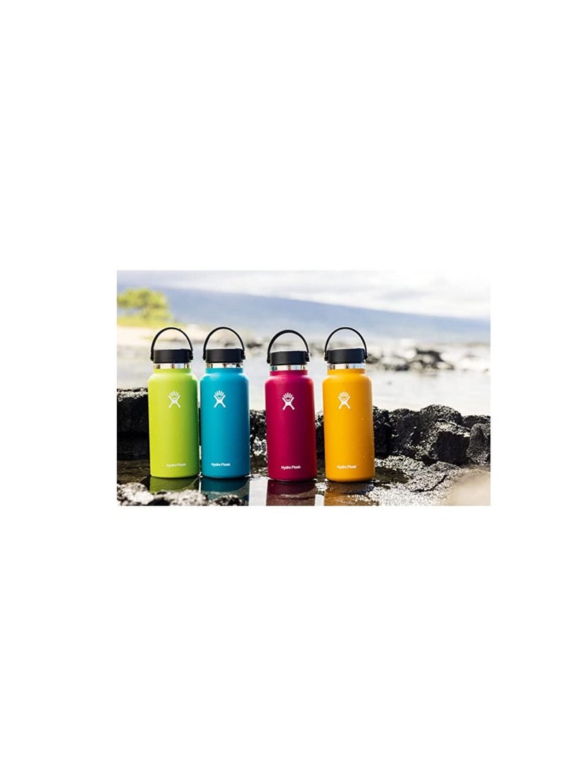 Hydro Flask - Flask - 40 Oz Water Bottle - Vacuum Insulated Stainless Steel Wide Mouth - White -1180 Ml - Image 1