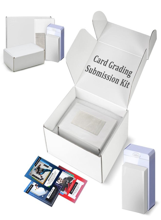 DEDC Trading Card Grading kit, 1 Storage Box, 25 semi-Rigid Card Holder and 50 Penny Sleeves (2-Set) - Image 1