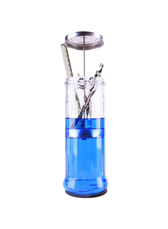 ZIBARBER Glass Disinfectant Jar, 50 Oz Large Sterilizing Jar for Manicure & Pedicure Implements, Salon Barber Tools - 11.7"H x 3.8"W - Image 3