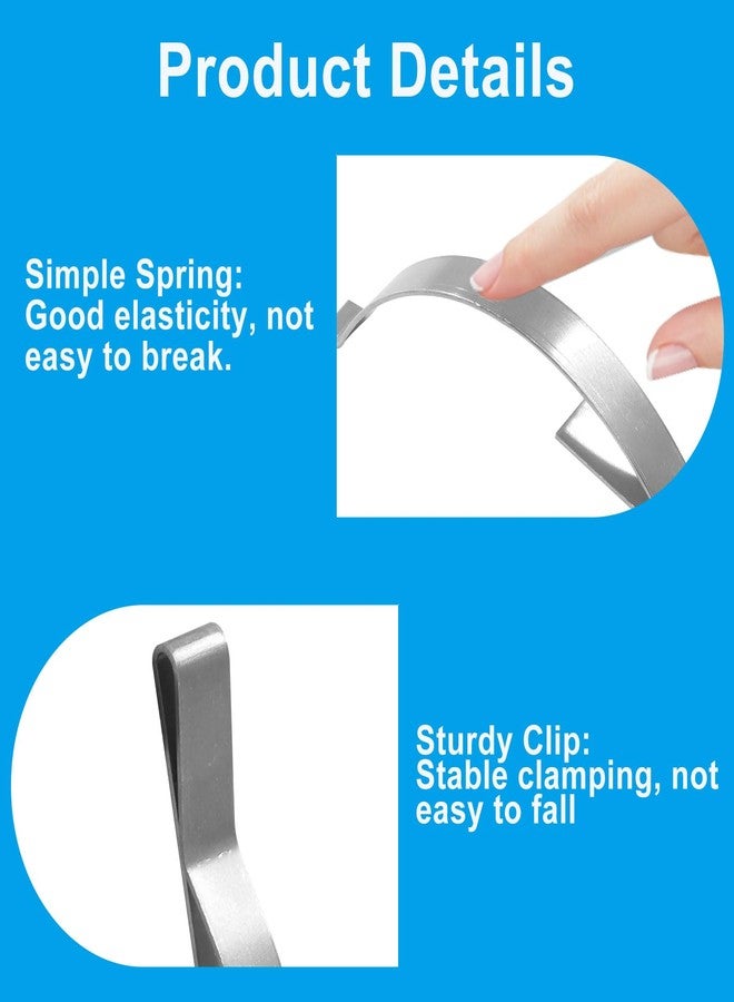 LifCratms 50 Pcs Flat Window Tension Springs, Stainless Steel Window Screen Clips, Securely Fasten The Screen in The Aluminum Channel, (0.2" Wide * 2.1" Long) - Image 5