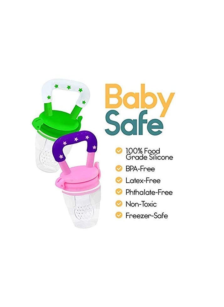 ORiTi - Baby Fruit Feeder Pacifier | Nibbler for Baby | Silicone Fruit and Juice Feeder - Image 1