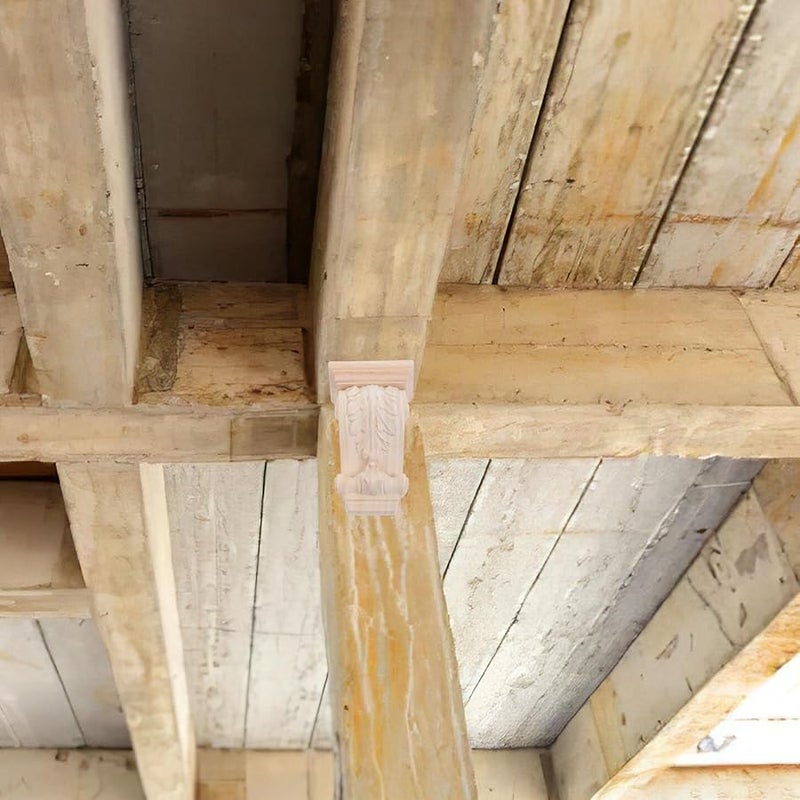 أقواس خشبية صلبة ديكورية قوسية رومانية جورجية الطراز دعامات سطح العمل - Image 5