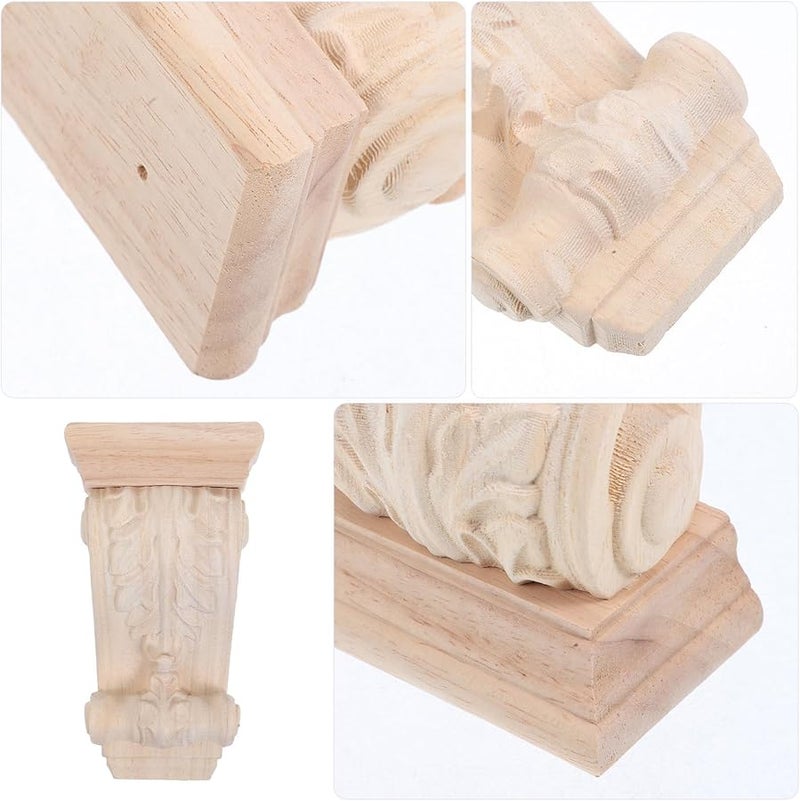 أقواس خشبية صلبة ديكورية قوسية رومانية جورجية الطراز دعامات سطح العمل - Image 4