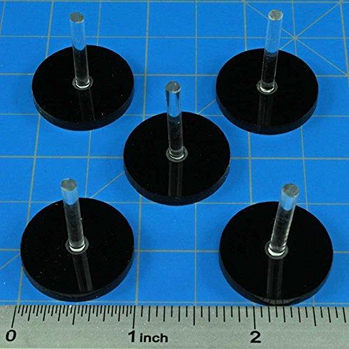 LITKO RPG Round Flight Stands | Role Playing Games | Compatible with Dungeons and Dragons | Compatible with Pathfinder | Circular Black Base (1-inch Medium) - Image 3