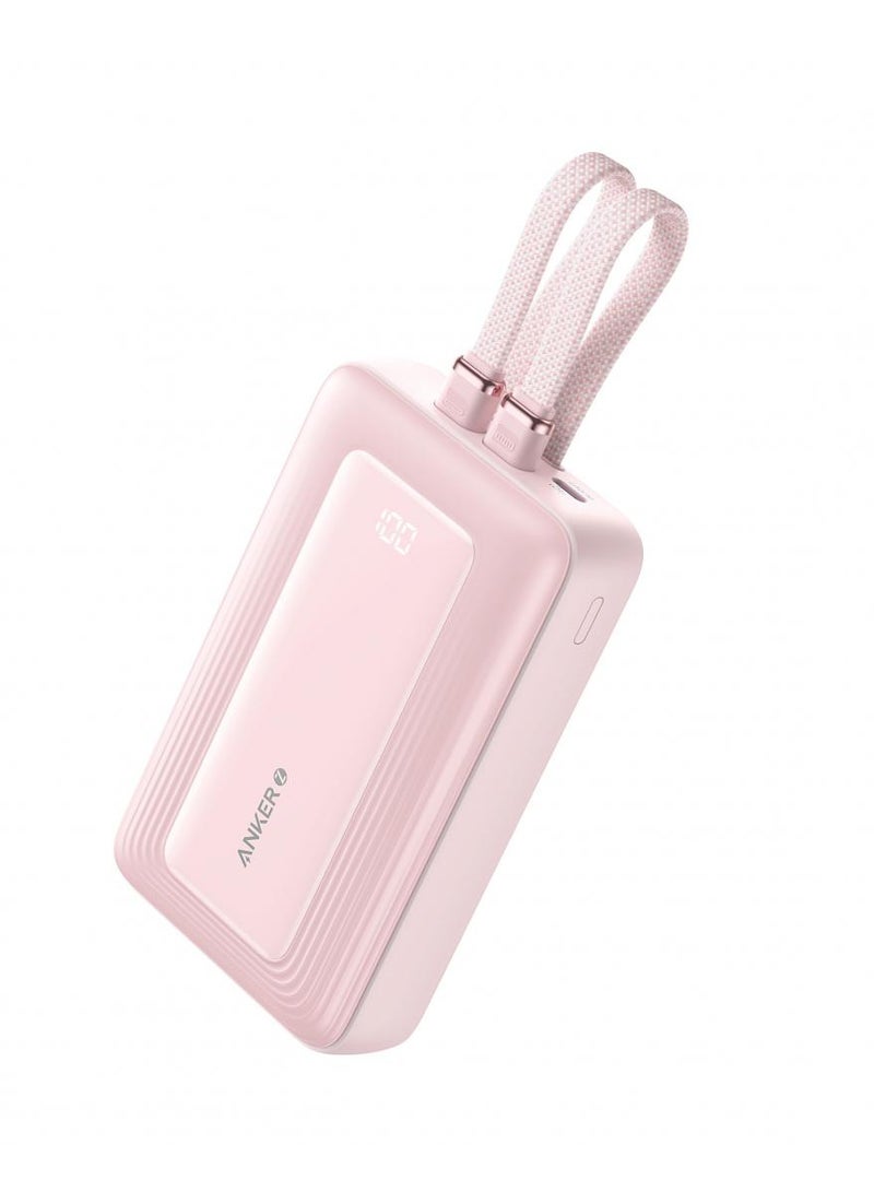 20000 mAh Zolo Power Bank, 20,000mAh 30W Max Fast Portable Charger with Built-in USB-C and MFi Certified Lightning Cables, 1 USB-C, 1 USB-A, Battery Pack for iPhone 16/15/14 Series, Galaxy, and more - Image 1