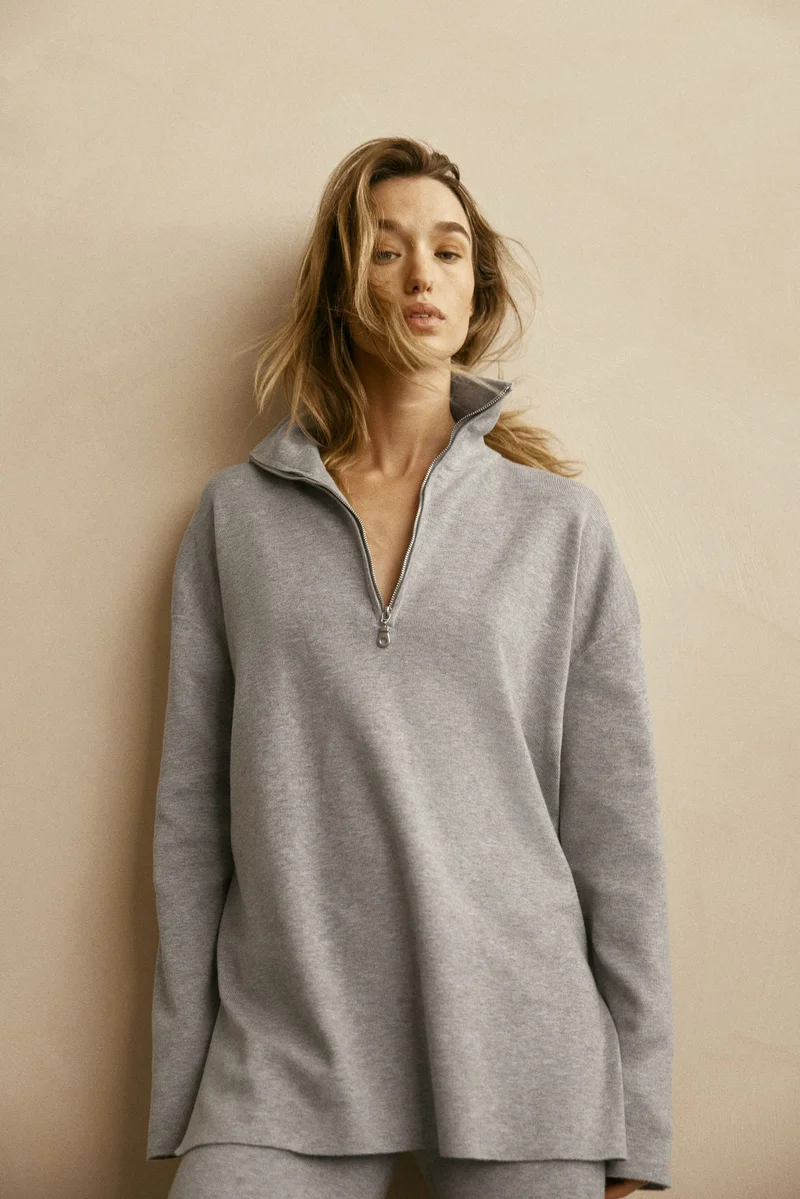 H&M Oversized zip-top jumper