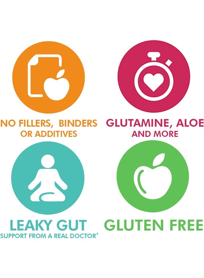 Dr. Daniels Doctor Danielle Gut Assist - Leaky Gut Repair Supplement Powder - Glutamine, Arabinogalactan, Licorice Root - Supports IBS, Heartburn, Bloating, Gas, Constipation, SIBO from - Image 2