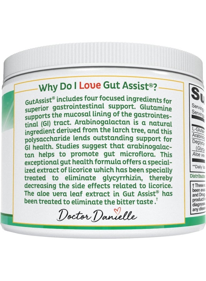 Dr. Daniels Doctor Danielle Gut Assist - Leaky Gut Repair Supplement Powder - Glutamine, Arabinogalactan, Licorice Root - Supports IBS, Heartburn, Bloating, Gas, Constipation, SIBO from - Image 5