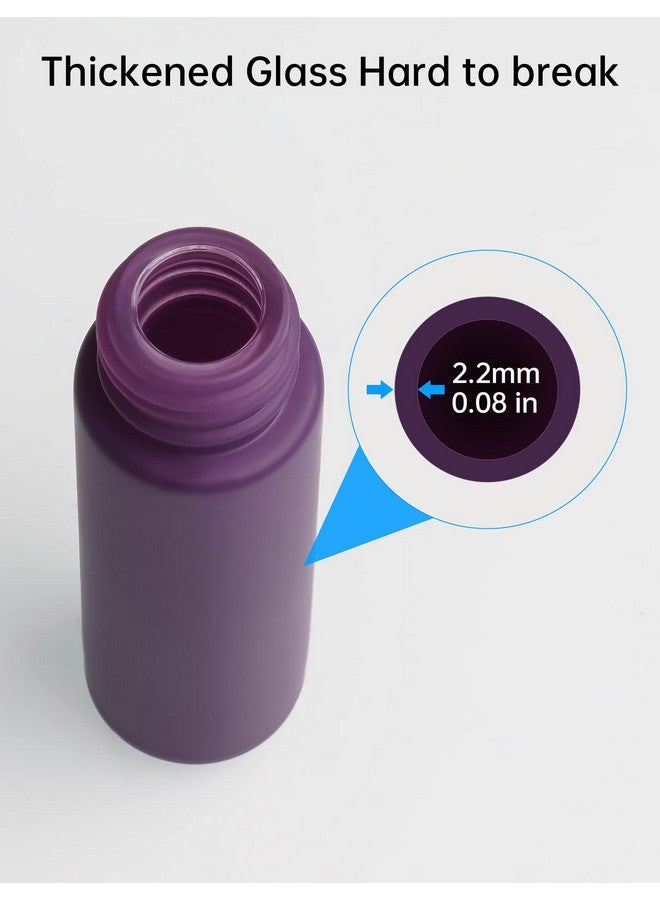 توموروتيك زجاجات زيت عطري ملونة 10 مل مع كرات من الفولاذ المقاوم للصدأ، عبوة من 20 قطعة، زجاجة زيت عطري سميكة للغاية مع فتاحة وقطارة (5 ألوان) - Image 1