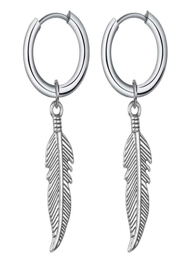 YouBella Jewellery Stainless Steel Earrings Combo for Men and Boys (Style 3)