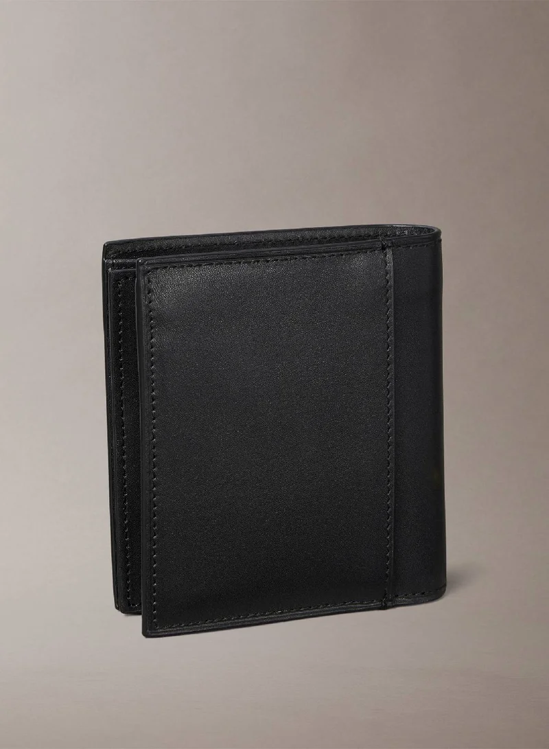 CALVIN KLEIN Plaque Logo Trifold Wallet