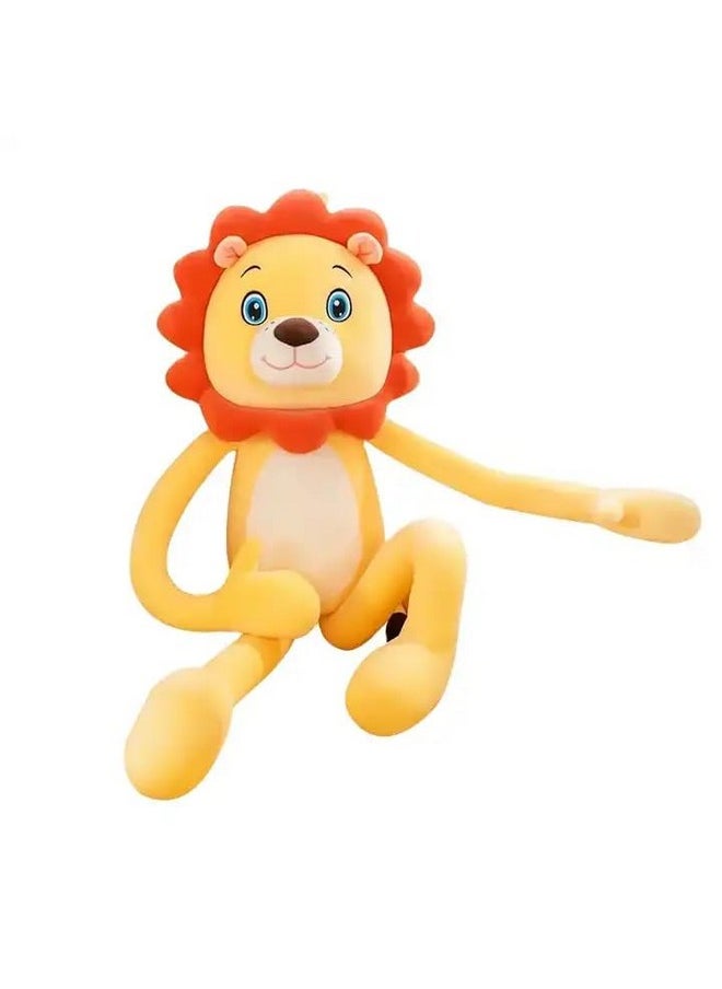 AVSHUB AVSHUB Adorable Small SoftToy for Girl,Kids & Children Playing Toys - Cute Lion Size 95 cm - (Yellow)  - Image 1