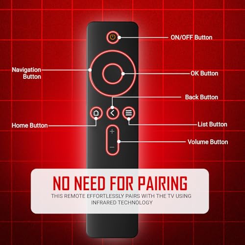 LRIPL Remote Control for Mi Smart LED TV 4A / 4C / 4X | Xiaomi Redmi Android TV Remote | Compatible Replacement for Mi Smart LED TV 32-Inch / 43-Inch / 55-Inch | Mi LED Android TV IR Remote Control - Image 5
