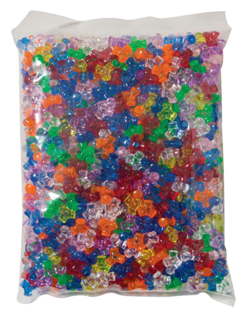 Creativity Street Plastic 3-Sided Tri-Bead Assortment, 0.43 in, Assorted Transparent Color, Pack of 1000 - Image 4