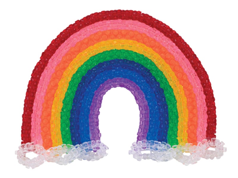 Creativity Street Plastic 3-Sided Tri-Bead Assortment, 0.43 in, Assorted Transparent Color, Pack of 1000 - Image 2