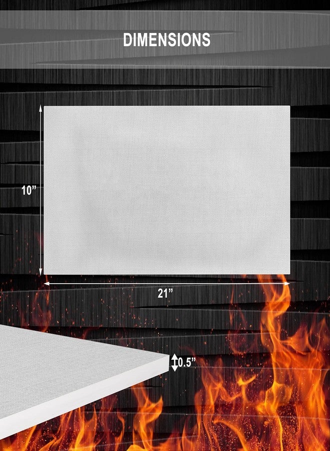 SIMOND STORE Replacement Englander Ceramic Fiber Board Baffle - 21” x 10” x 0.5” – 2300F Rated - BB-100210 - Image 2