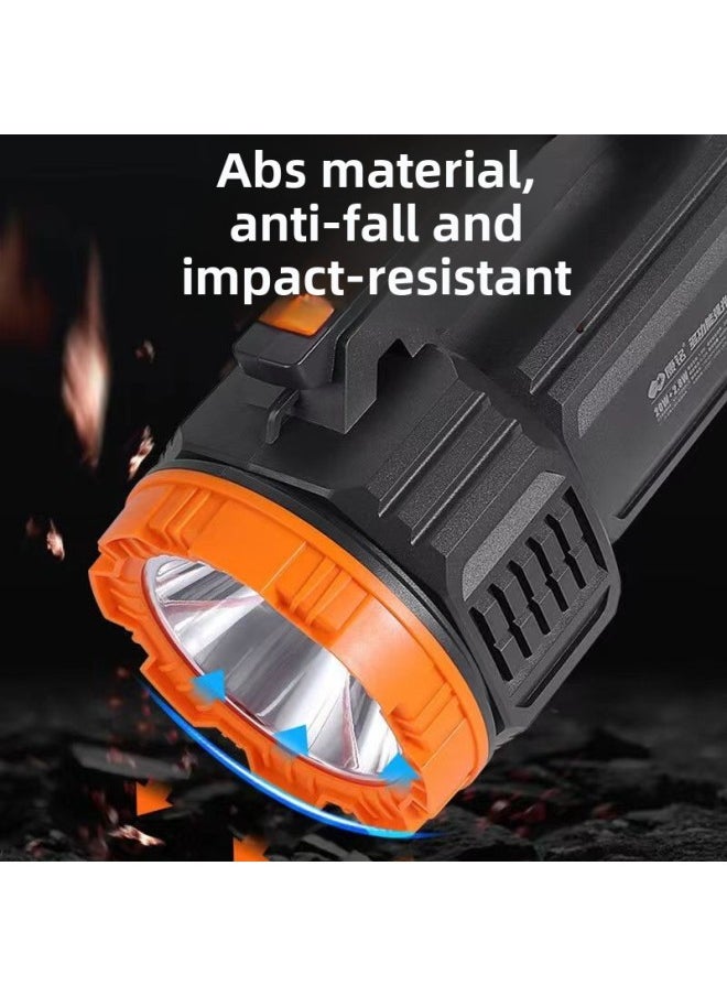 Generic - Kang Ming High-power Portable Lamp Led Searchlight Strong Long-range Security Patrol Emergency Flood Control Fire Flashlight-Color:Kangming 2899 Headlight - Image 1