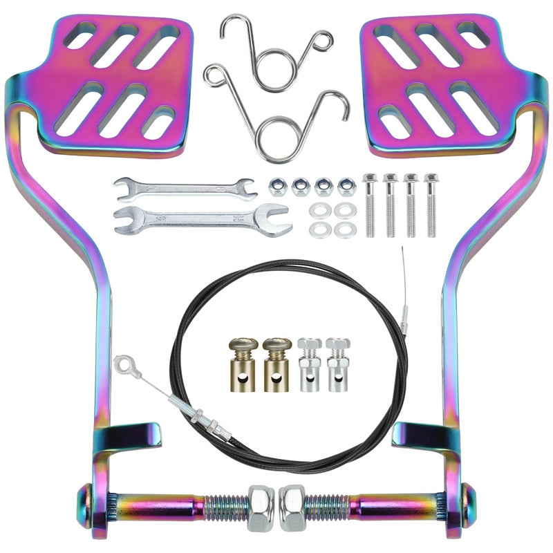 CILOYU Go Kart Pedals - Brake & Throttle with 71" Cable Kit - Compatible with Predator, Road Rocket, Azusa & More - Unisex - Teenagers - Image 1