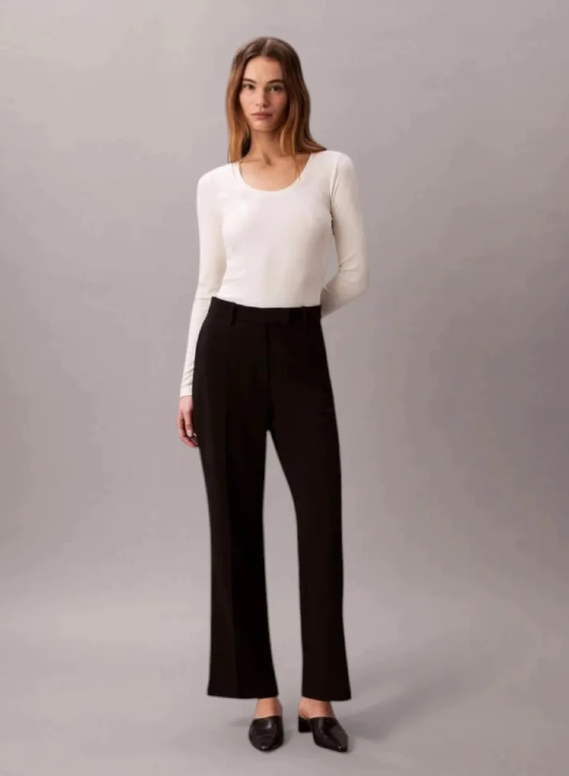 Straight Leg Suit Trousers