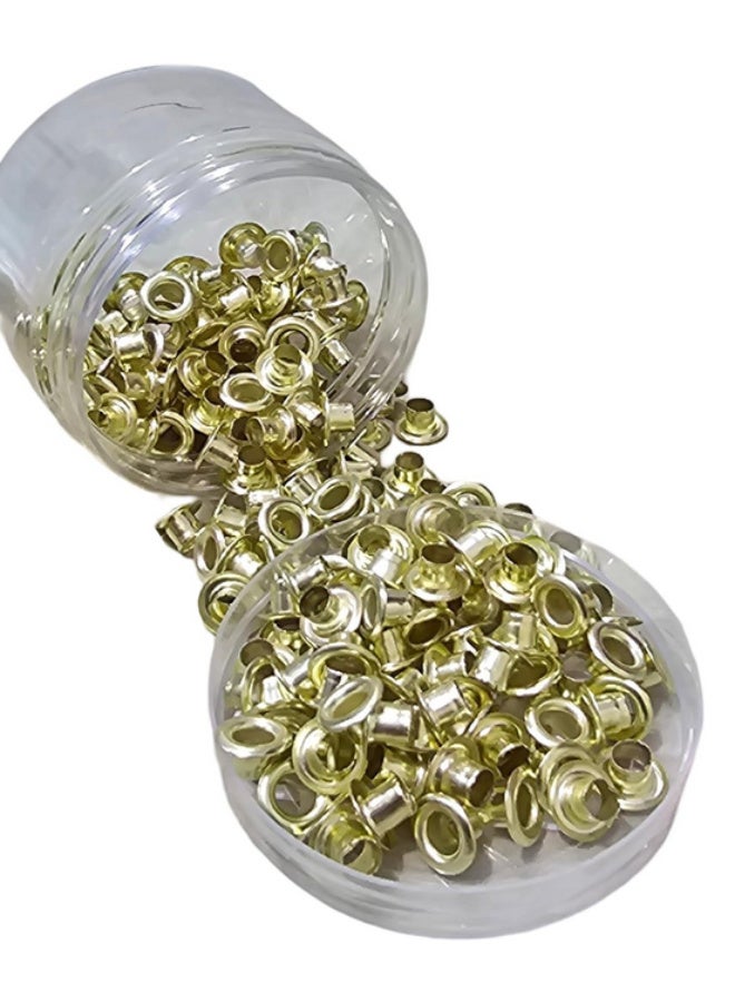 حلقات معدنية لإغلاق ثقوب الأحزمة والجلد لمنع التمزق، مقاس 9×4.5×5 مم، 200 قطعة. أداة الإغلاق غير متضمنة.