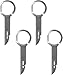 DreamAug Professional Radio Removal Keys 4PC Stainless Steel Extraction Tool Set for VW Audi Mercedes BMW Ford Vehicles - Image 2