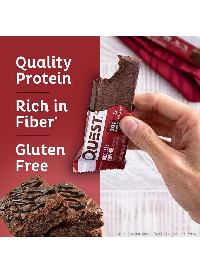 Quest Nutrition Chocolate Brownie Protein Bars, High Protein, Low Carb, Gluten Free, Keto Friendly, 12 Count - Image 3
