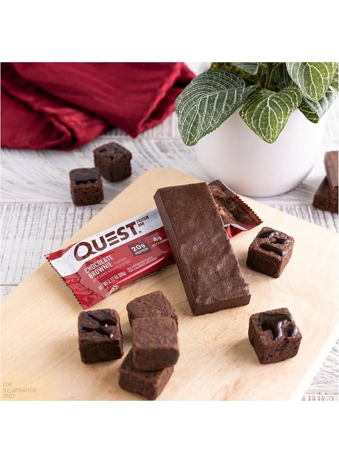 Quest Nutrition Chocolate Brownie Protein Bars, High Protein, Low Carb, Gluten Free, Keto Friendly, 12 Count - Image 5