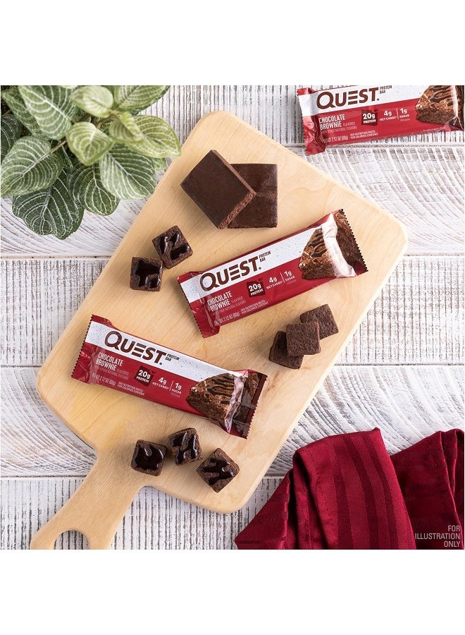 Quest Nutrition Chocolate Brownie Protein Bars, High Protein, Low Carb, Gluten Free, Keto Friendly, 12 Count - Image 4