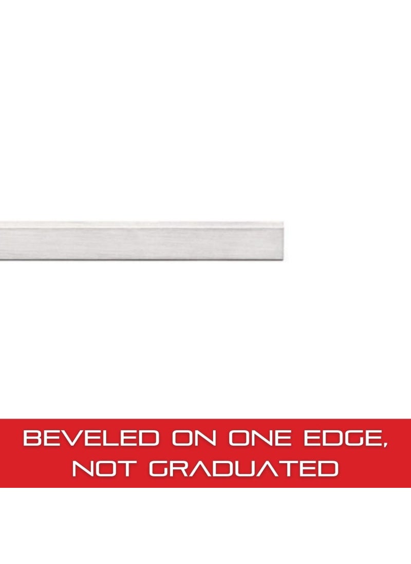 Starrett Starrett Steel Straight Edge with Bevel Edge Not Graduated  24 600mm Length 1164 44mm Thickness 11332 36mm Width  - Image 3