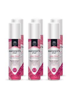 Summer's Eve Summer's Eve Freshening Spray | Sheer Floral| 2 oz Size | Pack of 6 | pH Balanced, Dermatologist & Gynecologist Tested 