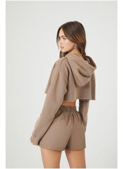 FOREVER 21 Fleece Cropped Hoodie  - Image 3