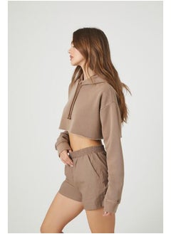 FOREVER 21 Fleece Cropped Hoodie  - Image 2
