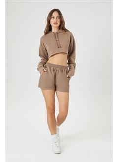 FOREVER 21 Fleece Cropped Hoodie  - Image 4