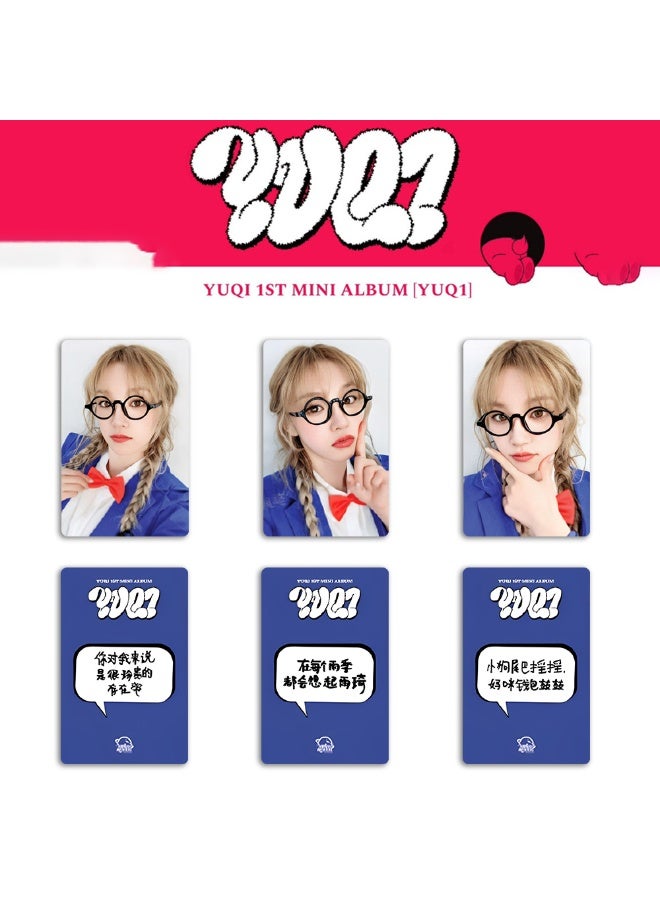 NIBEMINENT 3 Pcs Kpop (G)I-DLE - YUQI 1st Mini Album STARRIVER Lomo Cards Card For Fans Collection Gifts - Image 1