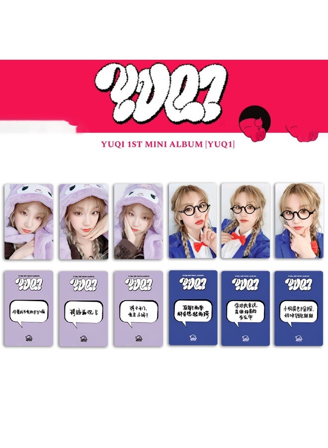 NIBEMINENT 3 Pcs Kpop (G)I-DLE - YUQI 1st Mini Album STARRIVER Lomo Cards Card For Fans Collection Gifts - Image 2