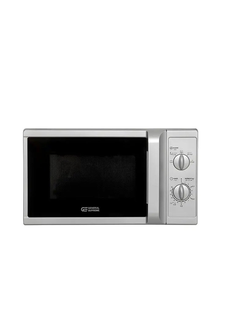 GENERAL SUPREME General Supreme Microwave 20 Ltrs, Easy Mechanical Control, Silver  - Image 1