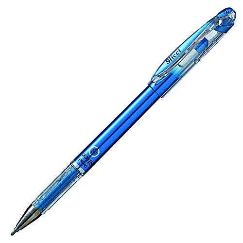 Pentel قلم جل معدني من بنتل آرتس سليكسي 0.8 مم برأس إبرة، حبر أزرق معدني، علبة من 12 - Image 4