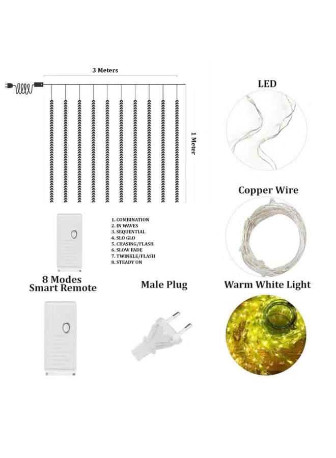 شريط إضاءة ليد خيطي، ستارة أوراق شجر واقعية، أضواء خرافية LED زخرفية ملونة لغرفة النوم/المنزل/المهرجانات/الزفاف/الحفلات، ديكور خارجي وداخلي ملون - Image 2