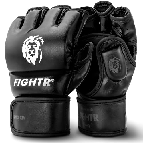 FIGHTR® Pro MMA Gloves for Grappling Sparring Training, Kickboxing Martial Arts Muay Thai Punching Bag Mitt Training Boxing for Men and Women - Image 1