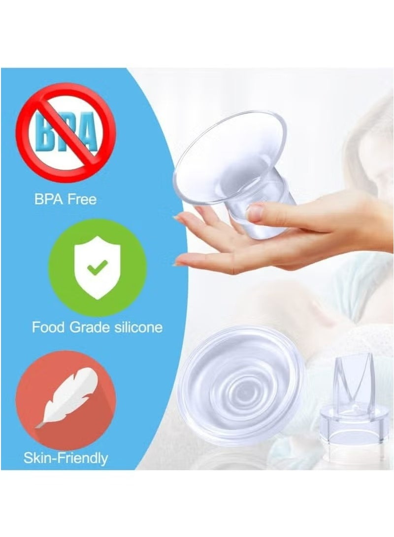 هافن (9) مضخة حليب الثدي تُدرج 13/15/17/19/21 مم متوافقة مع مضخة الثدي الموموكوزي القابلة للارتداء، من أجل الدروع الواقية من السيليكون والداكبيل - Image 2