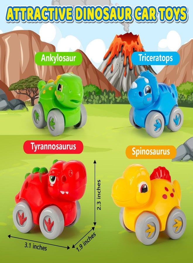 LACCHOUFEE Toys for 1 Year Old Boy and Girl, Race Track for Toddlers 1-3 with 4 Dinosaurs Car Toys for Baby 12-18 Months, First Birthday Gifts for Boys, Educational Slide Toys for Ages 1-2 - Image 3